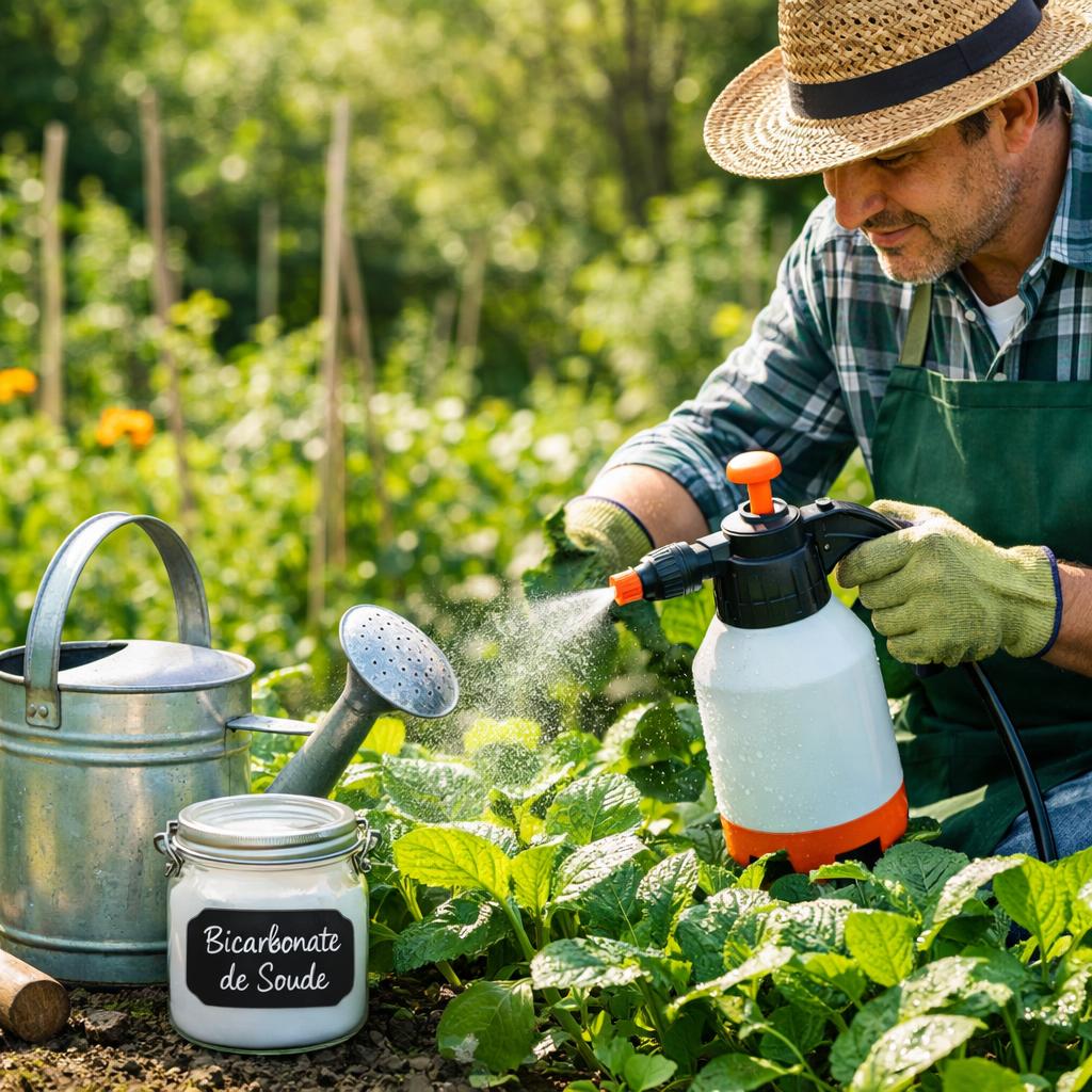 Le bicarbonate au jardin : fongicide, désherbant et anti-parasites
