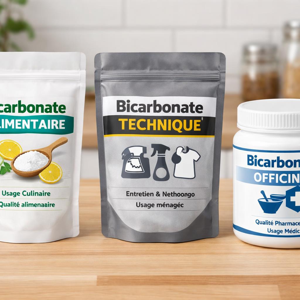 Bicarbonate alimentaire, technique ou officinal : quelles différences ?