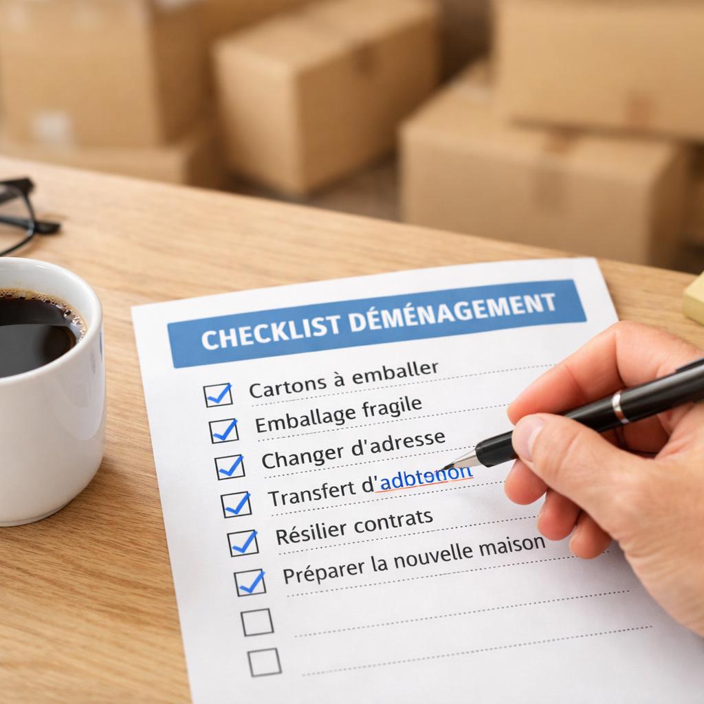 Check-list et rétroplanning pour un déménagement organisé