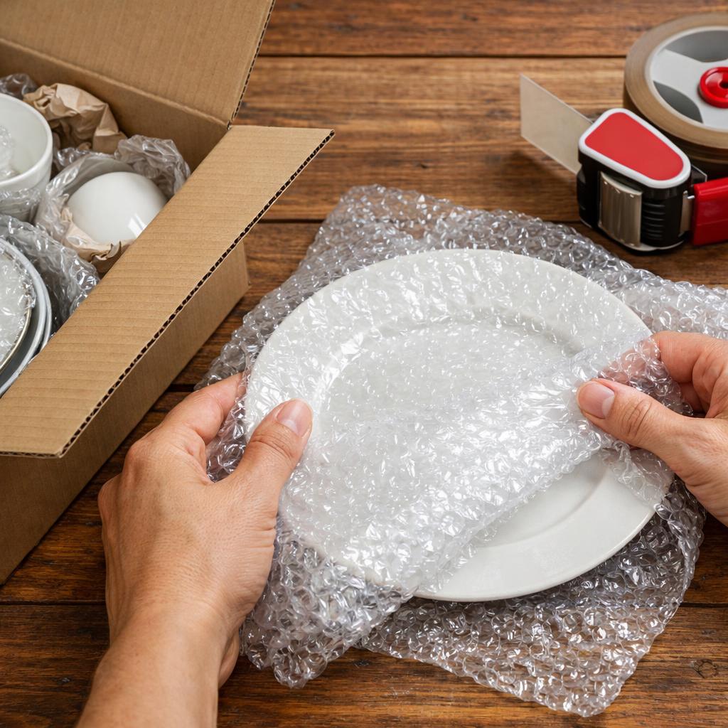 Emballer le fragile, la vaisselle et l’électronique sans casse