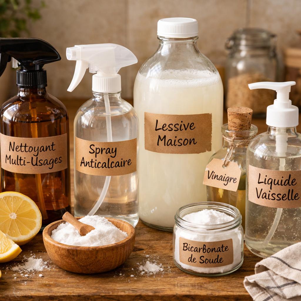 Recettes de produits ménagers maison au bicarbonate